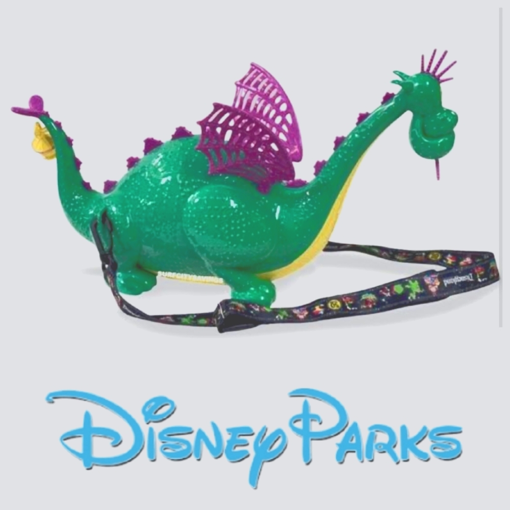 Disney Parks Elliott the dragon popcorn bucket from main street light up…